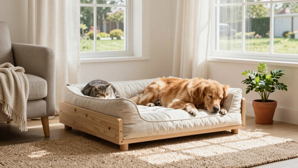 comfortable pet bed frames