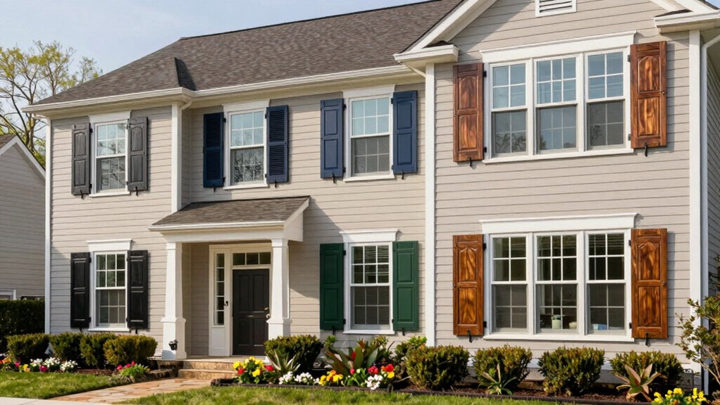decorative shutters for curb appeal