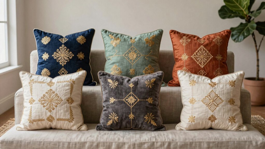 embroidered pillow set recommendations