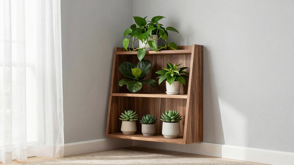 maximize corner plant space