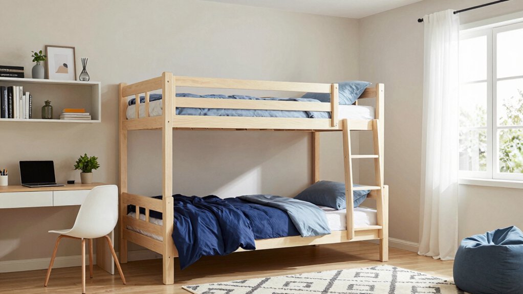 maximize space with bunk beds