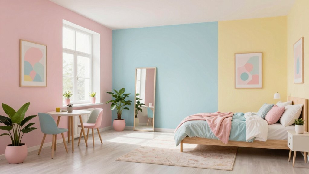 pastels enhance room serenity