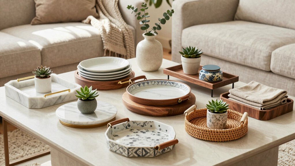 stylish decorative tray sets