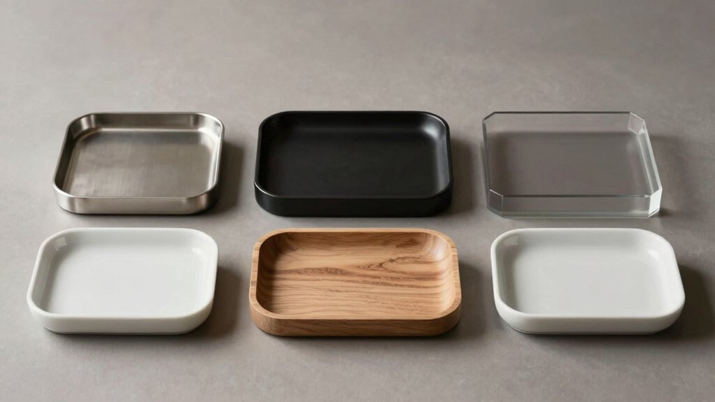 stylish organizational desk trays