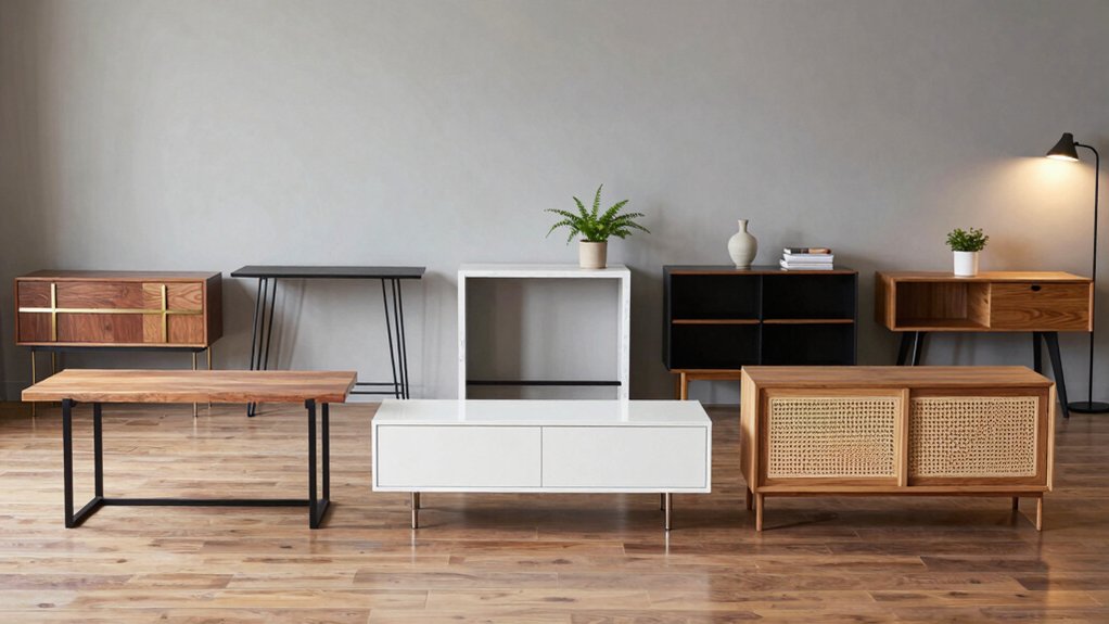 stylish storage console tables