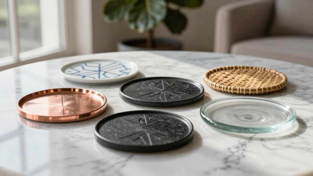 stylish surface protection coasters