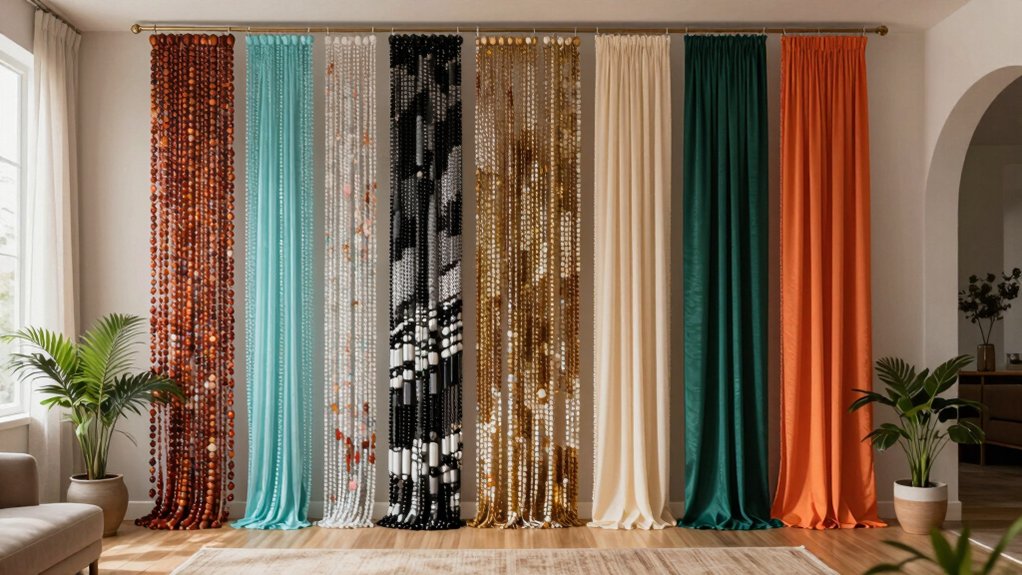 trendy beaded curtains selection