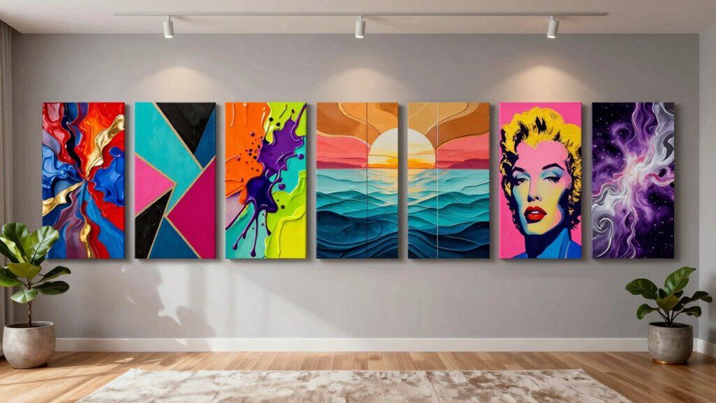 vibrant acrylic wall art