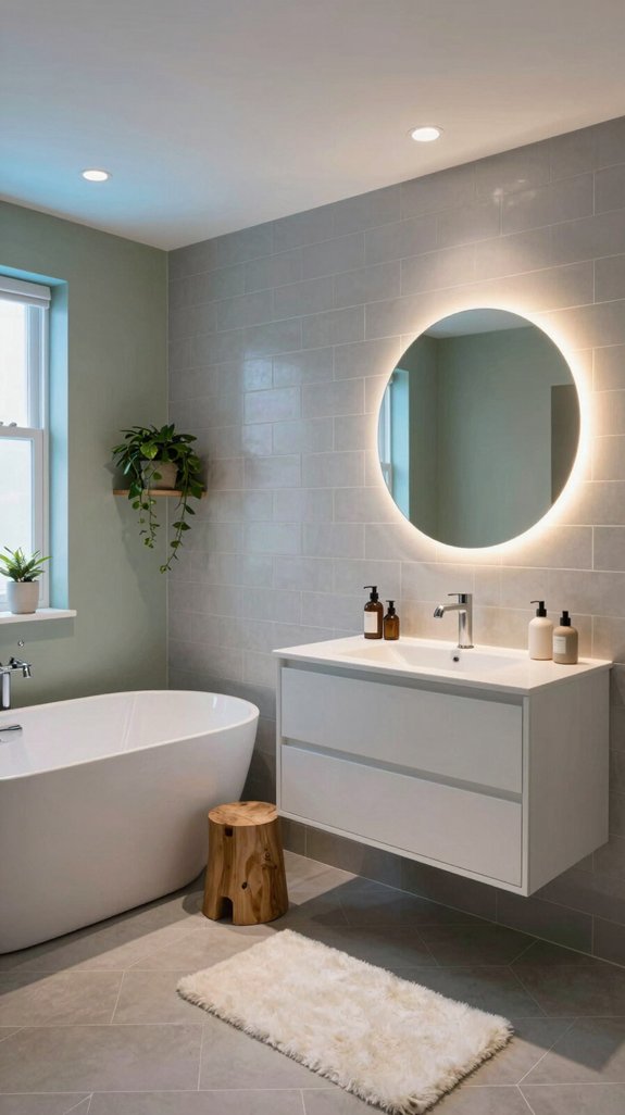 21 Fun Bathroom Ideas That Add Playful Personality 18 adaptive smart bathroom lighting