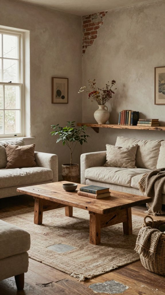 aged materials rustic charm