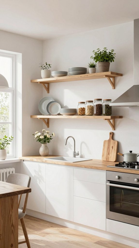 19 Kitchen Shelving Ideas for Open and Functional Storage 5 airy open shelving kitchen