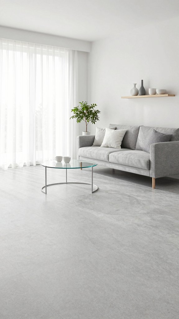 23 Small Living Room Interior Design Ideas 10 airy porcelain slab elegance