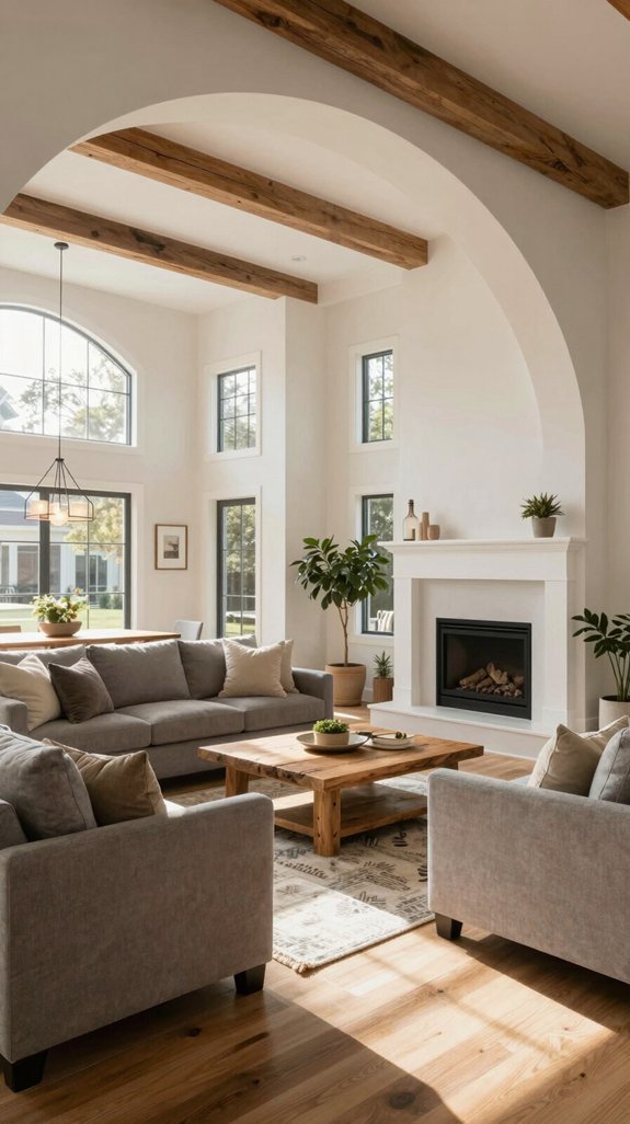 arches enhance farmhouse elegance