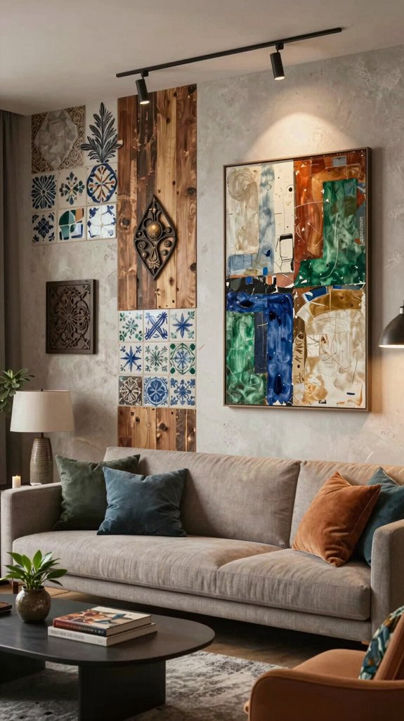 22 Wall Decor Design Ideas for Living Rooms 11 artisan wall decor inspiration