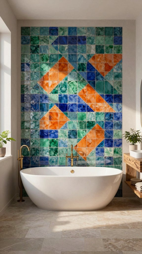 artisanal moroccan tile accents