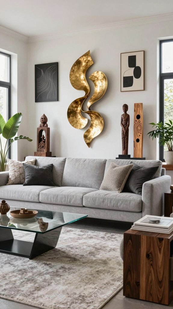 22 Wall Decor Design Ideas for Living Rooms 20 artistic sculptural decor accents