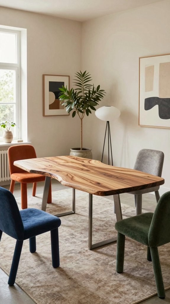asymmetrical furniture enhances spaces