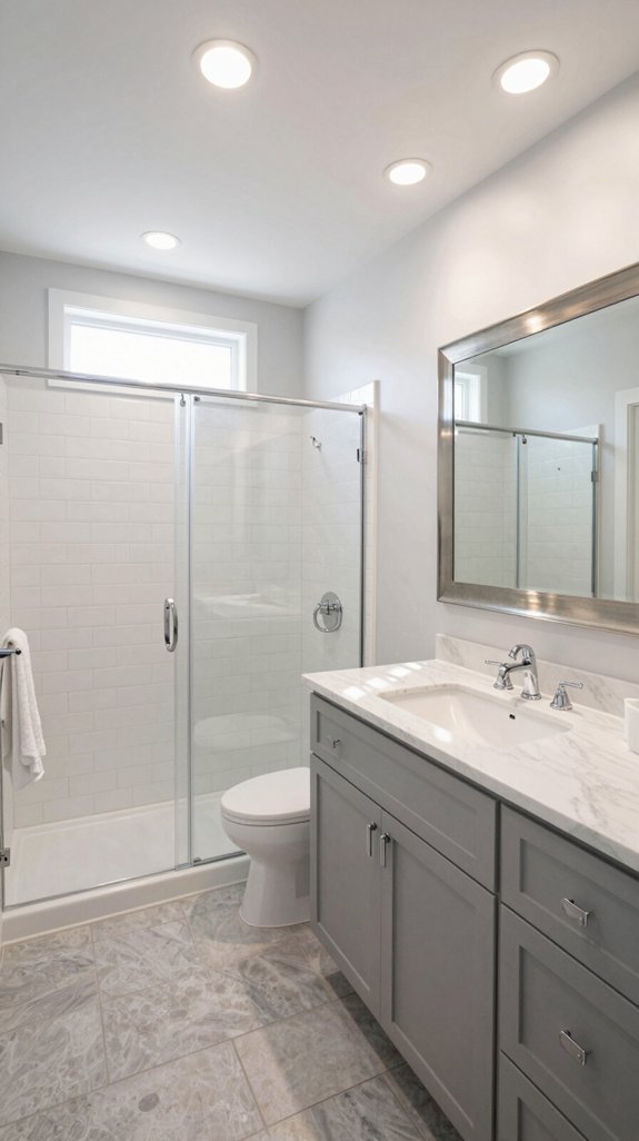 16 Basement Bathroom Ideas That Feel Bright and Inviting 7 avoid dark color undertones