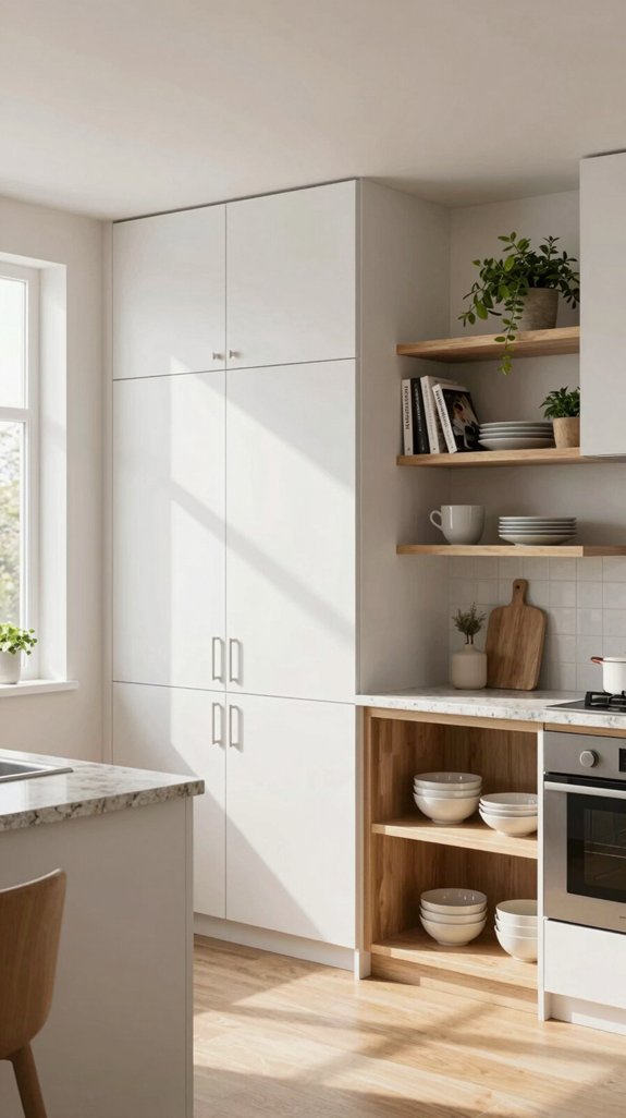 19 Kitchen Shelving Ideas for Open and Functional Storage 9 balanced kitchen storage solutions