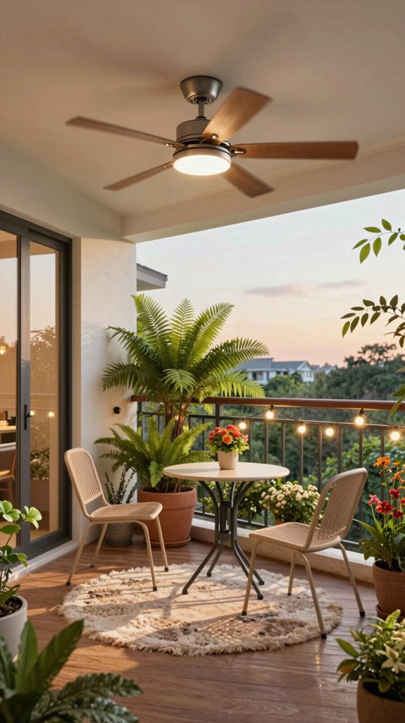 balcony ceiling fan installation