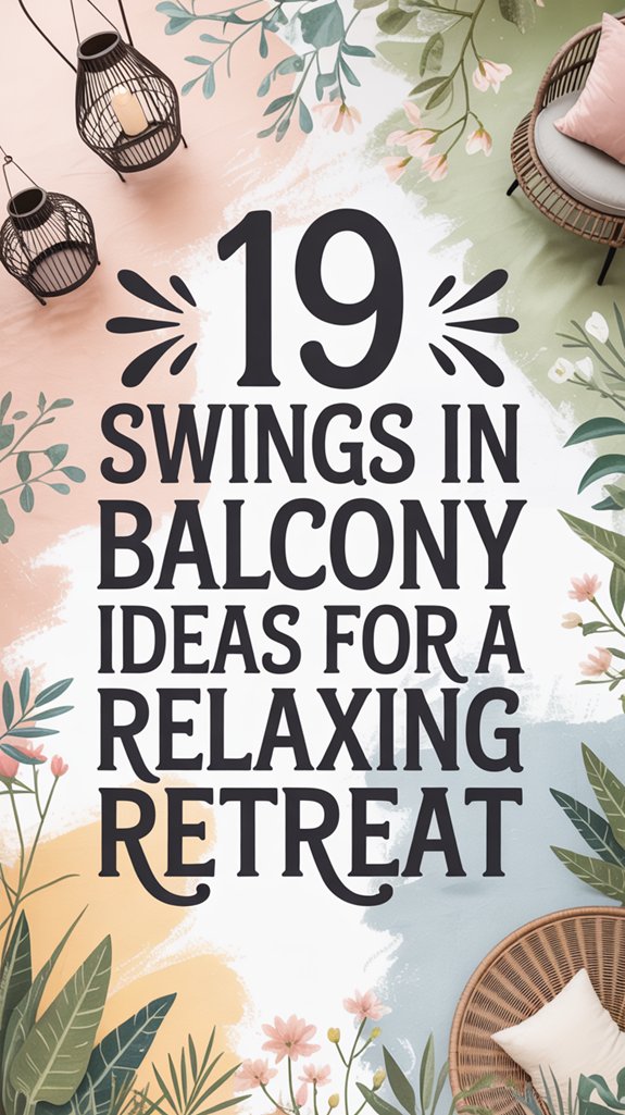 balcony swing relaxation ideas
