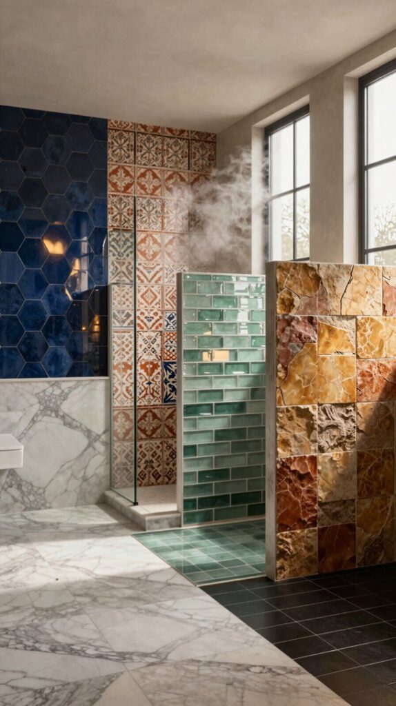 beautiful bathroom tile designs