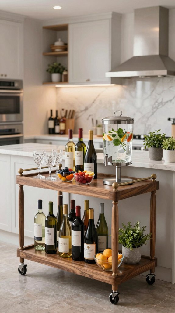 20 Kitchen Ideas Decor Lovers Will Adore 8 beverage station entertaining solutions