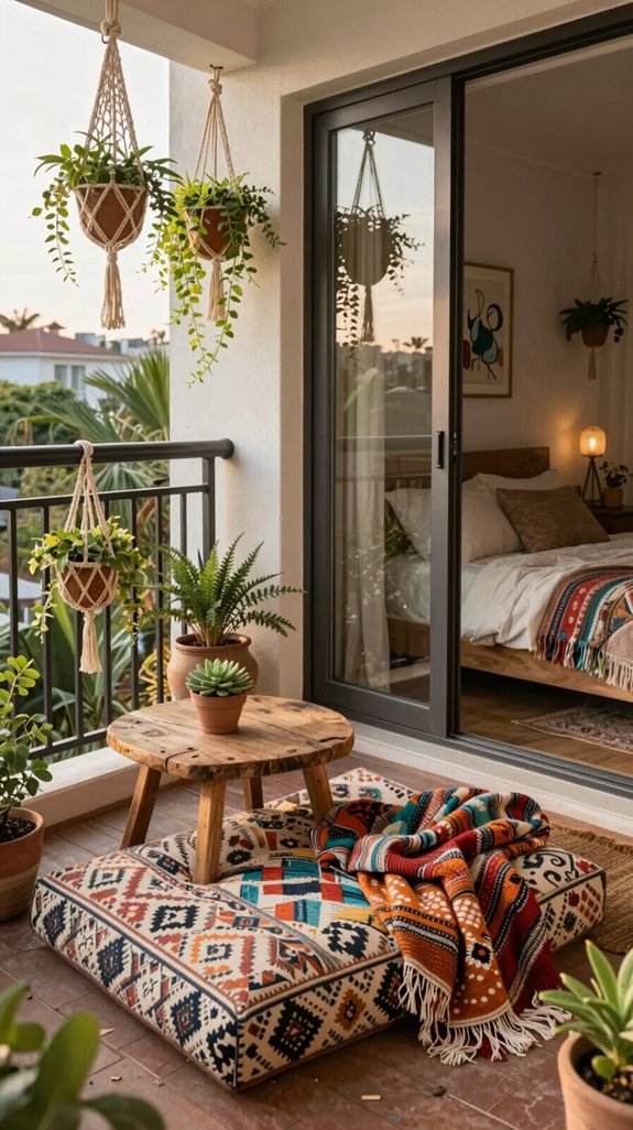 bohemian balcony design ideas