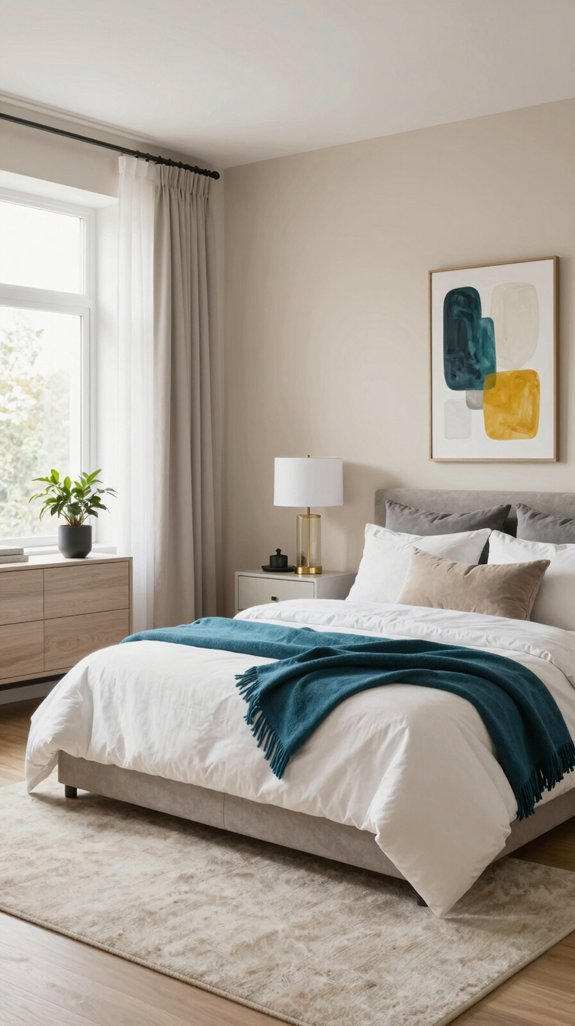 bold accents enhance neutrals