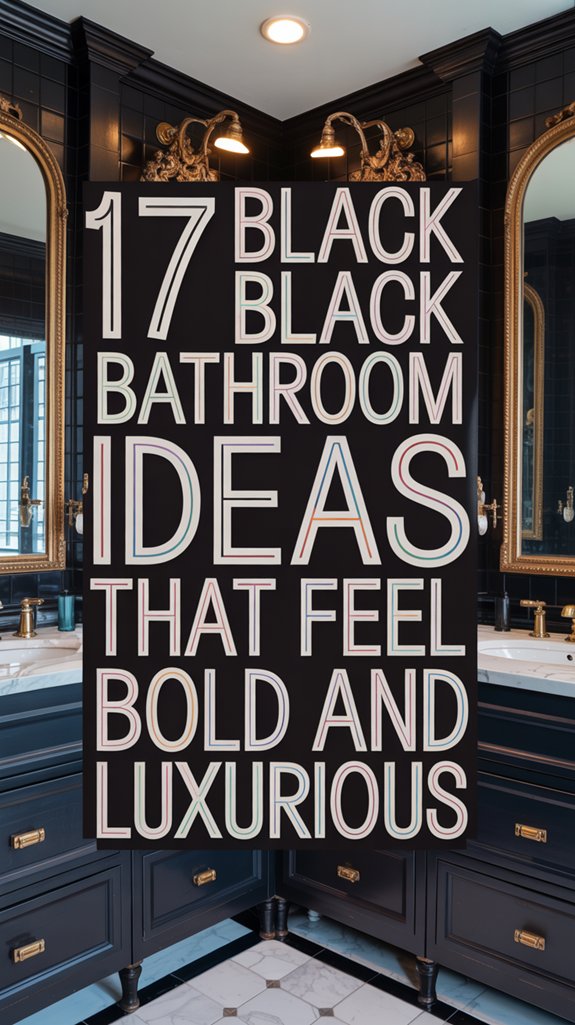 17 Black Bathroom Ideas That Feel Bold and Luxurious 1 bold and luxurious bathrooms