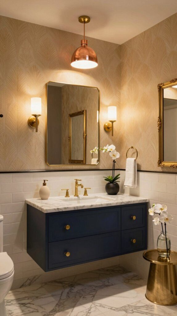 bold and stylish powder rooms