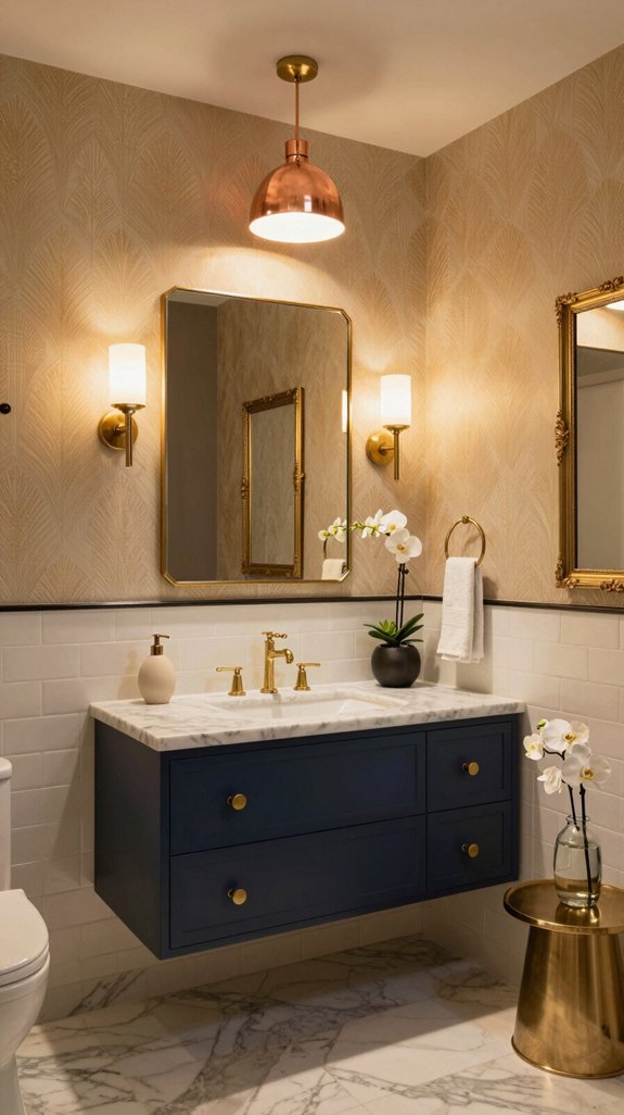 bold and stylish powder rooms