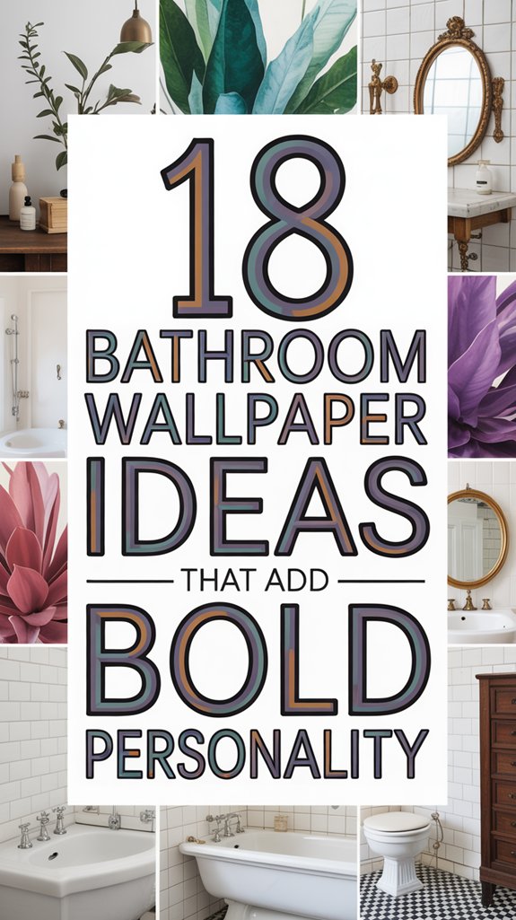 bold bathroom wallpaper ideas