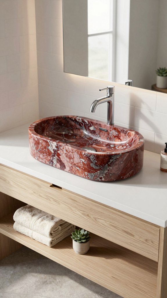 21 Bathroom Sink Ideas That Combine Style and Function 9 bold brick red basins