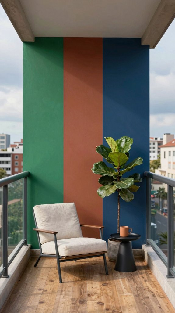 bold color accents balance