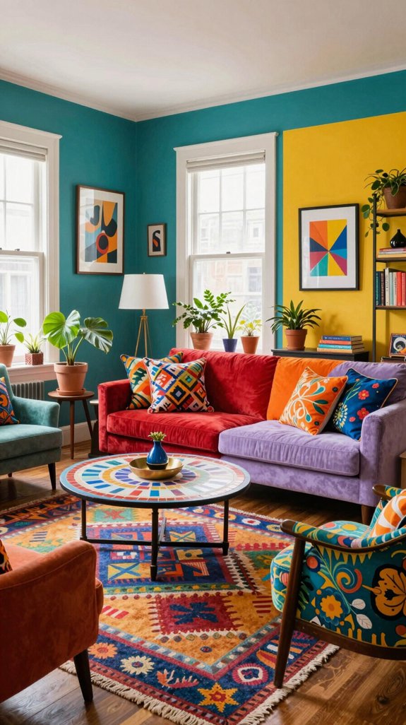 bold colors energize spaces