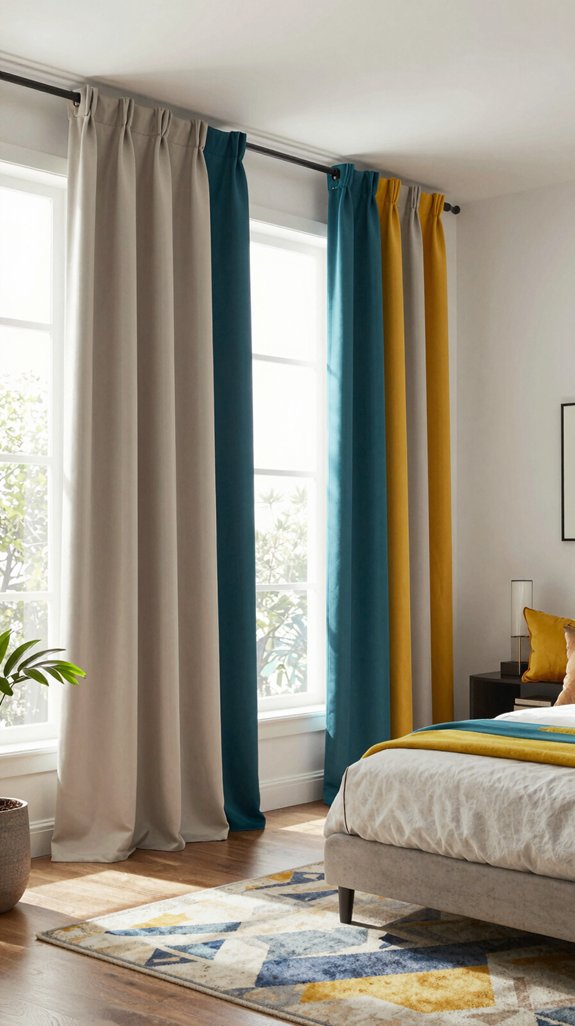 bold colors meet neutrals