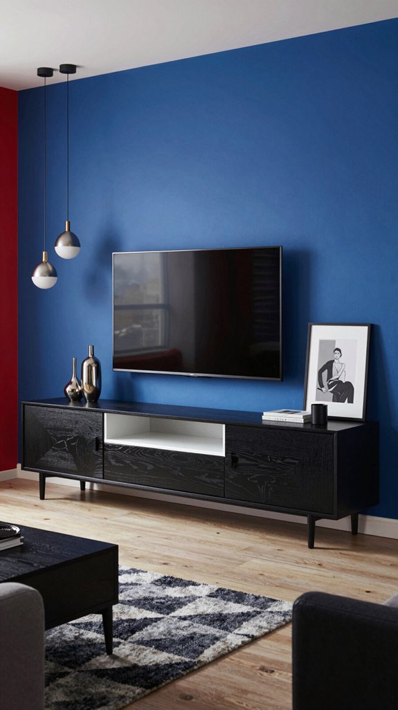 17 TV Cabinet Design Ideas for Living Rooms 15 bold high contrast design elements