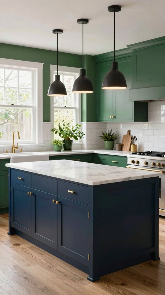 bold kitchen color contrasts