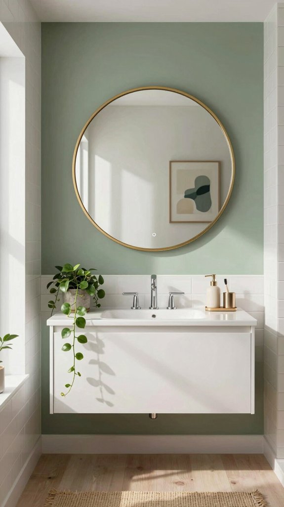 21 Fun Bathroom Ideas That Add Playful Personality 3 bold mirrors enhance bathroom design