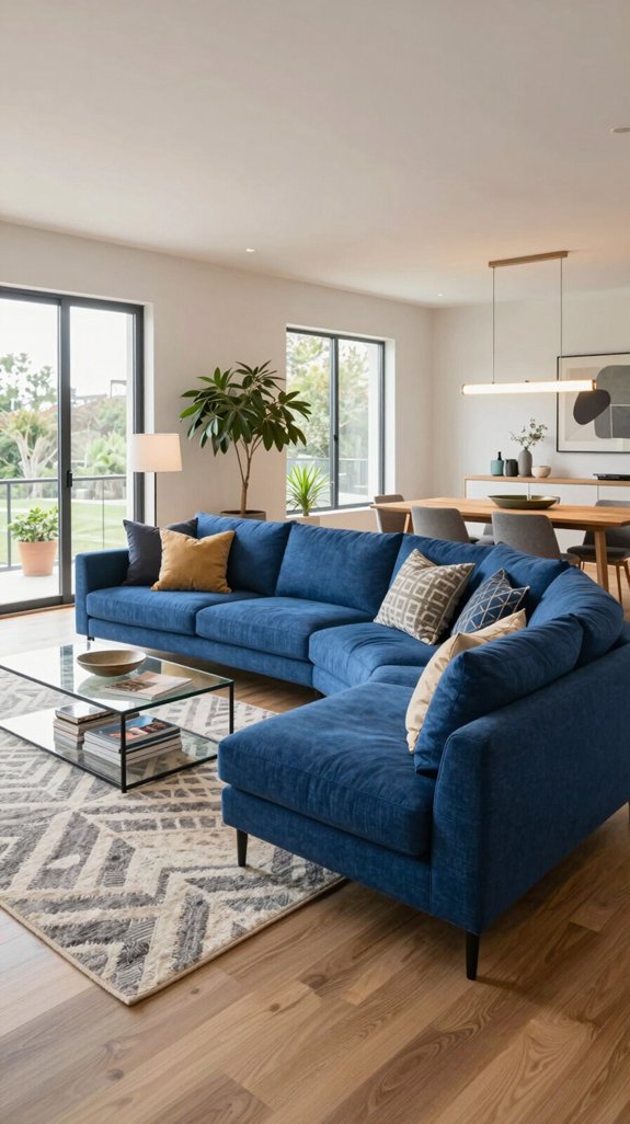 bold sectionals enhance living spaces