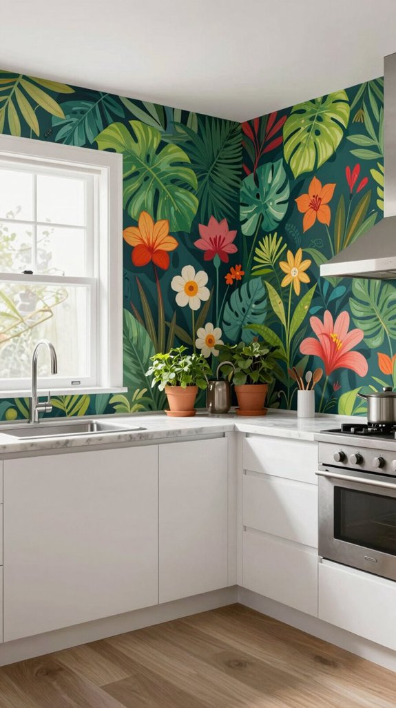 bold wallpaper mural transformations