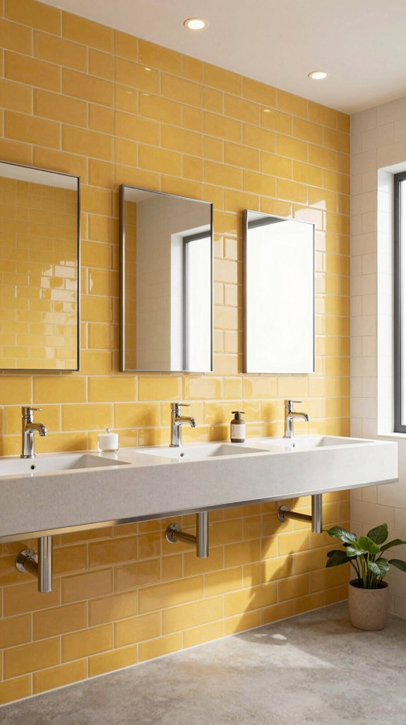 bold yellow tile statement