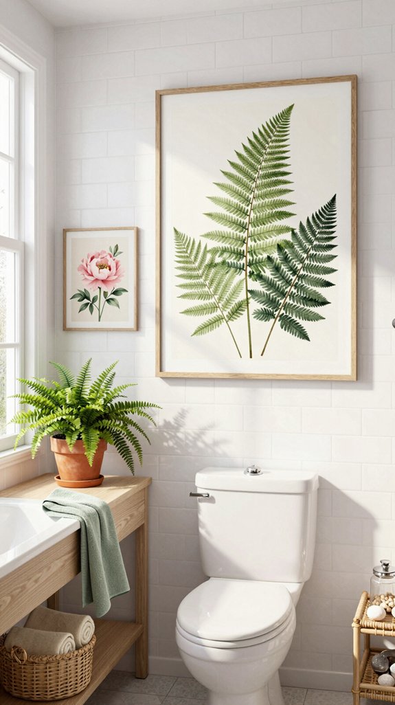 21 Fun Bathroom Ideas That Add Playful Personality 15 botanical prints enhance wellness