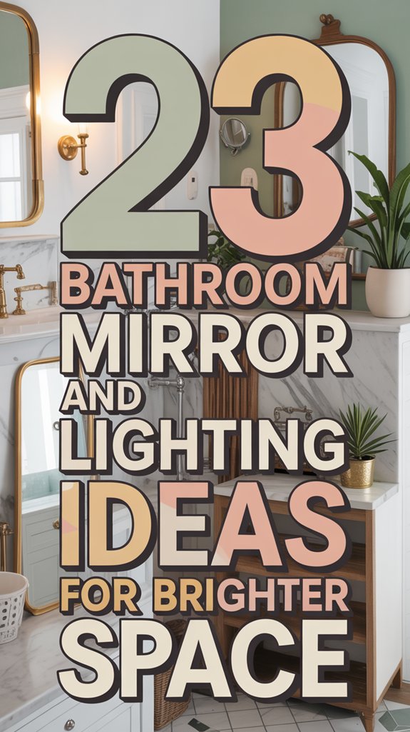 23 Bathroom Mirror and Lighting Ideas for a Brighter Space 1 bright bathroom decor ideas