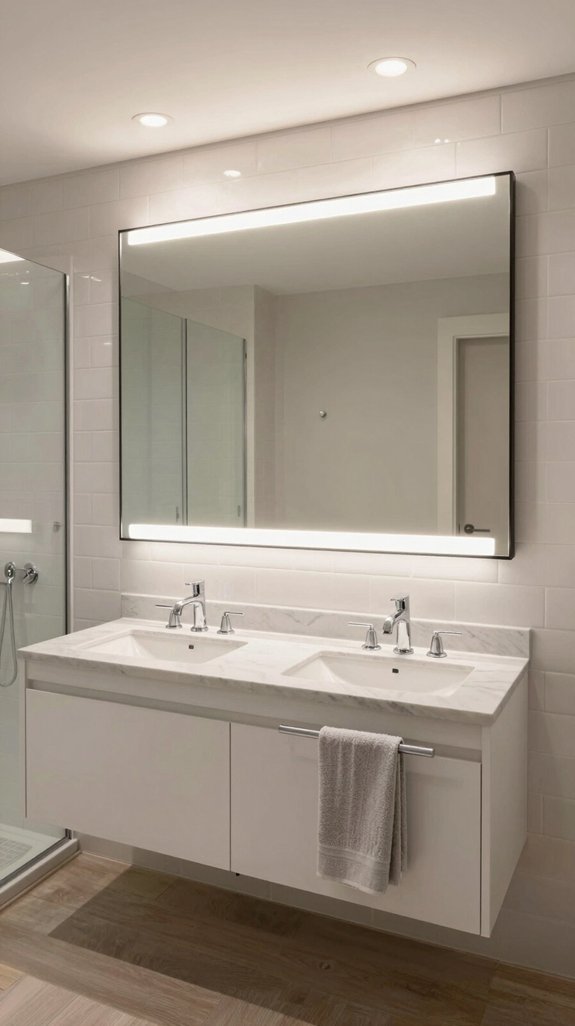 bright bathroom mirror ideas