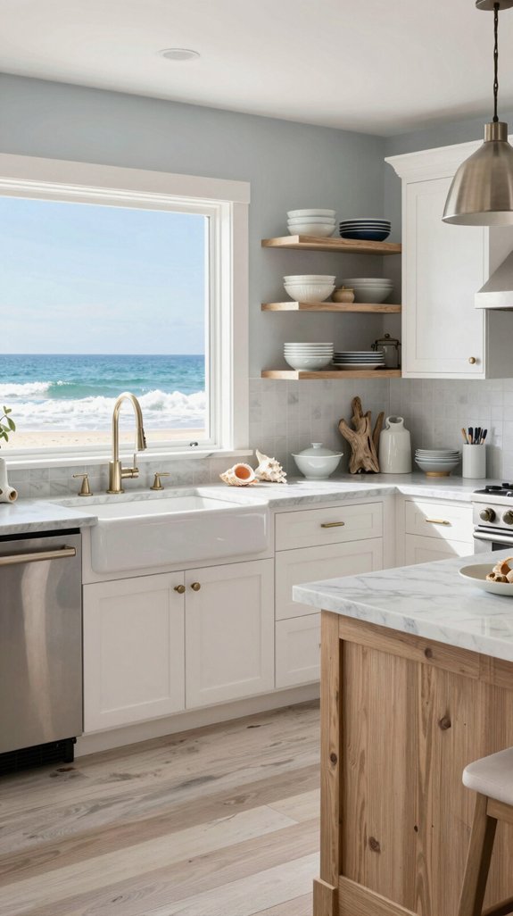 brushed nickel coastal elegance