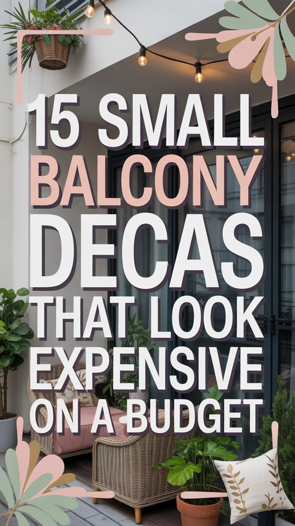 budget friendly balcony decor