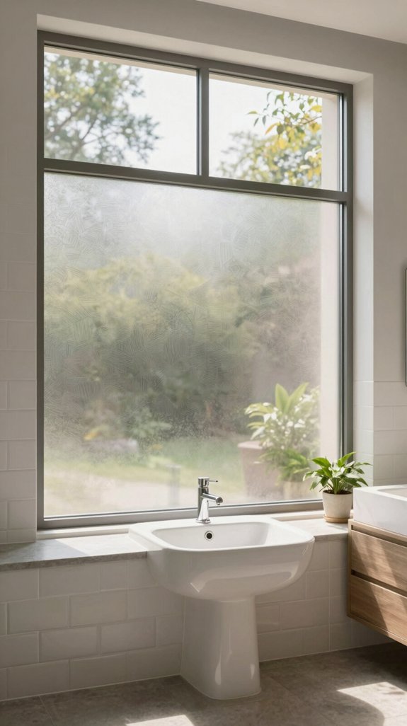 15 Bathroom Window Ideas for Privacy and Natural Light 3 budget friendly frosted glass privacy