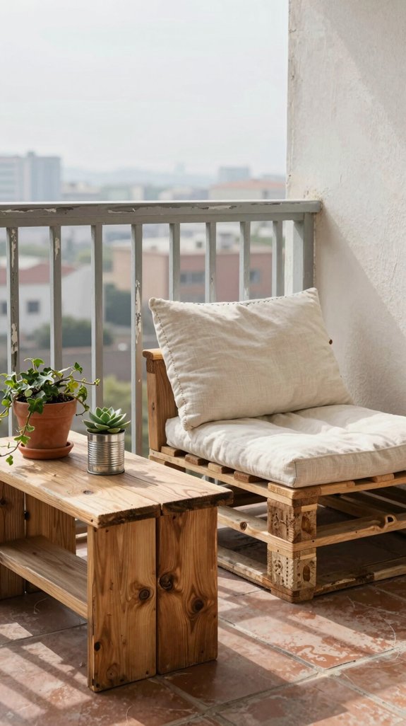 budget friendly pallet wood bench